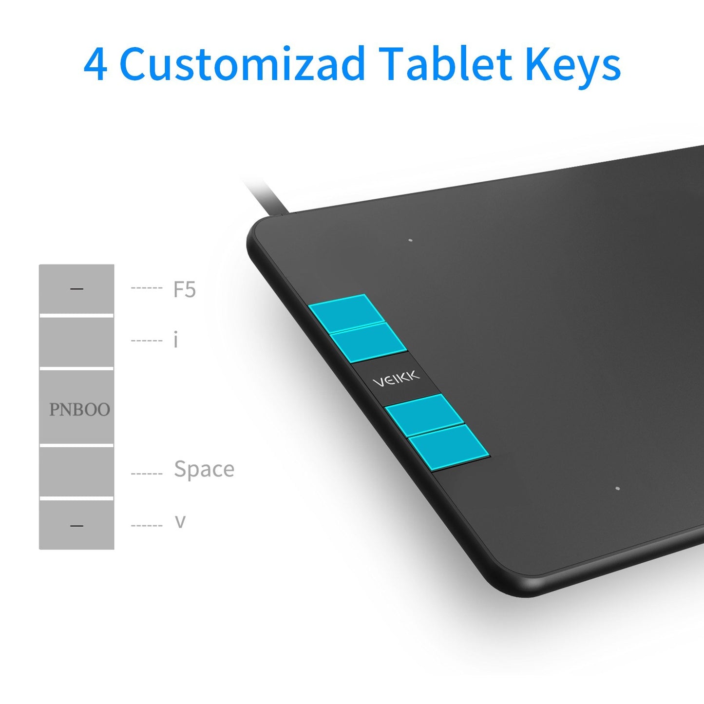 PNBOO PN640 6x4 Inch Drawing Tablet with Battery-Free Stylus
