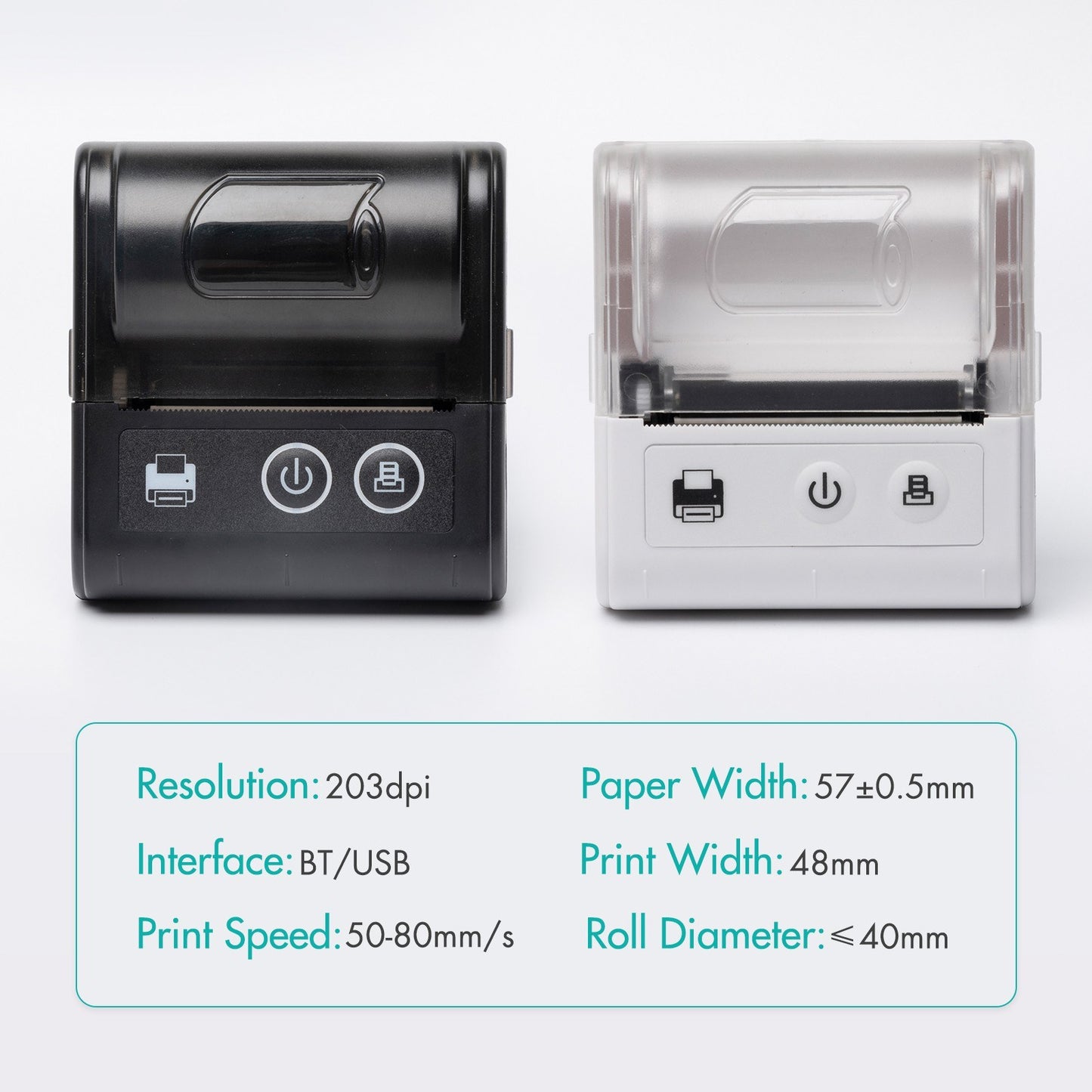 Compact Wireless Thermal Receipt Printer