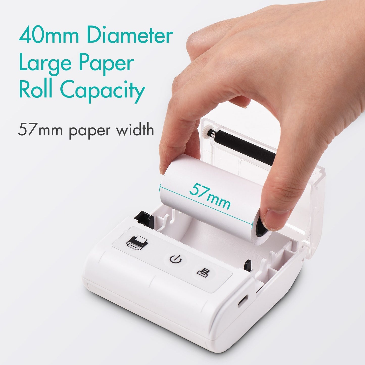 Compact Wireless Thermal Receipt Printer