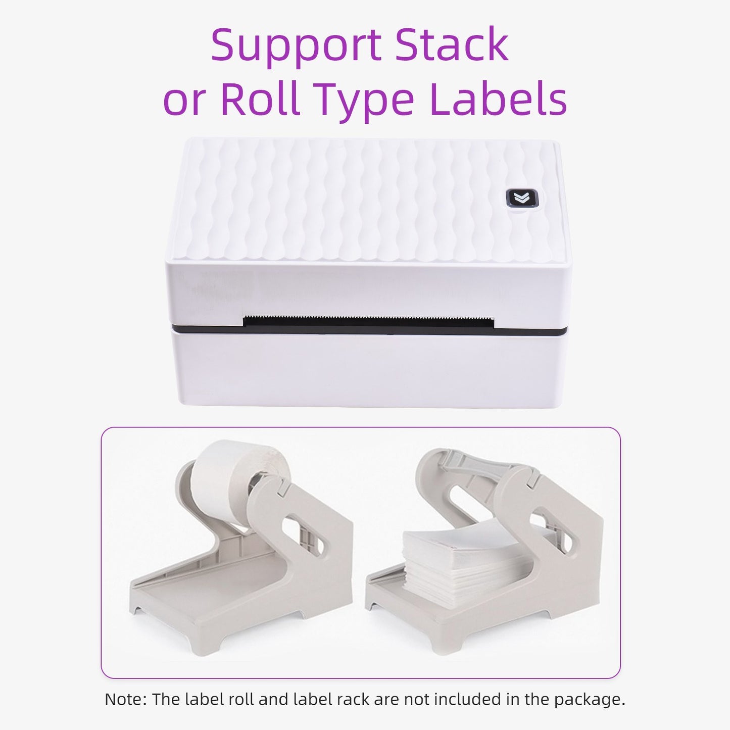 Wireless 4x6 Thermal Label Printer for High-Speed Shipping Labels - USB/BT Connection