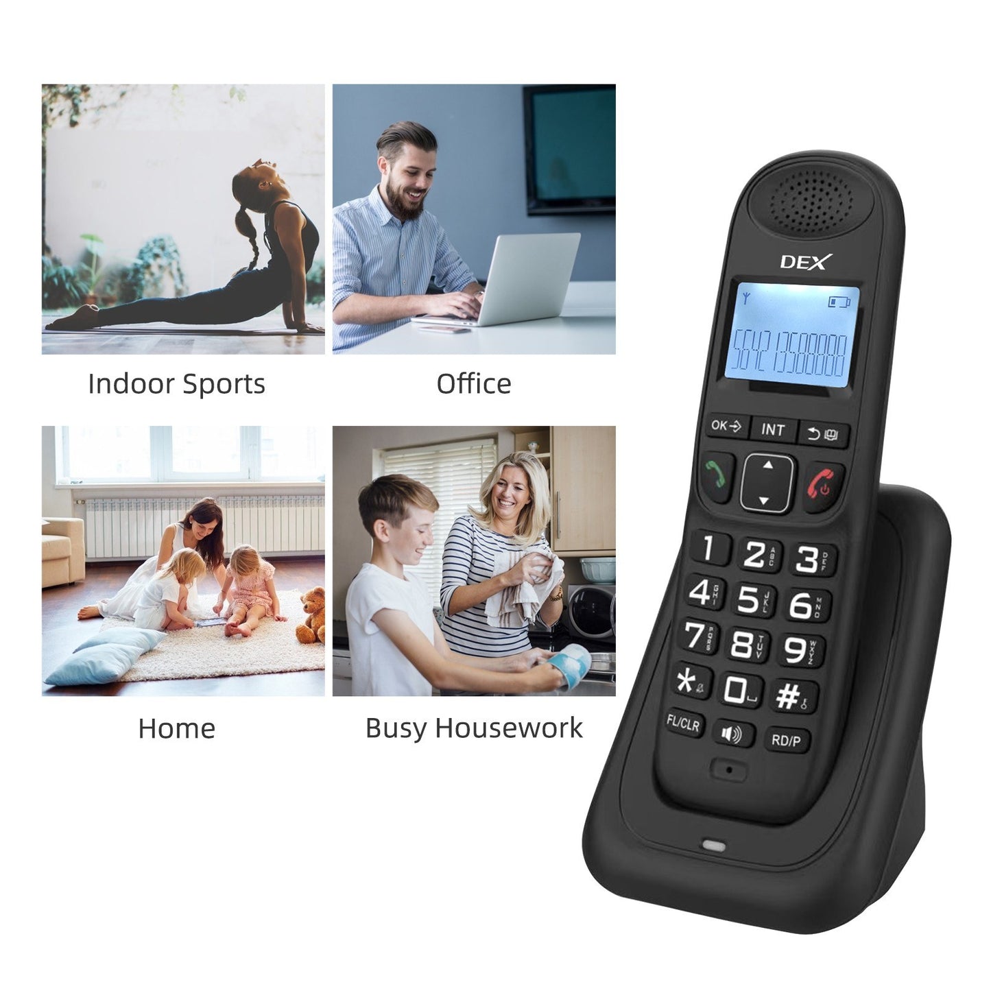 Cordless Phone System with Expandable Features