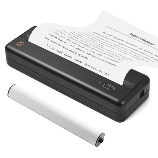 Portable HPRT MT810 A4 Thermal Paper Printer, Wireless Bluetooth Compatibility for iOS & Android Mobile Photos