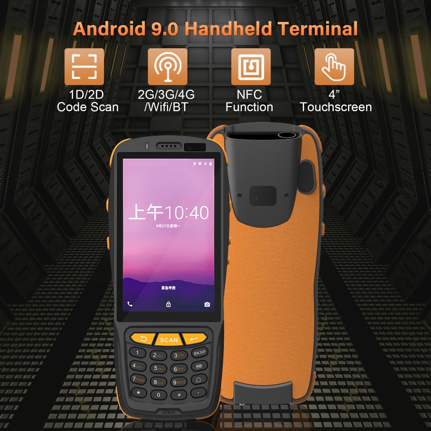 Handheld Android 9.0 POS Terminal Barcode Scanner Inventory PDA
