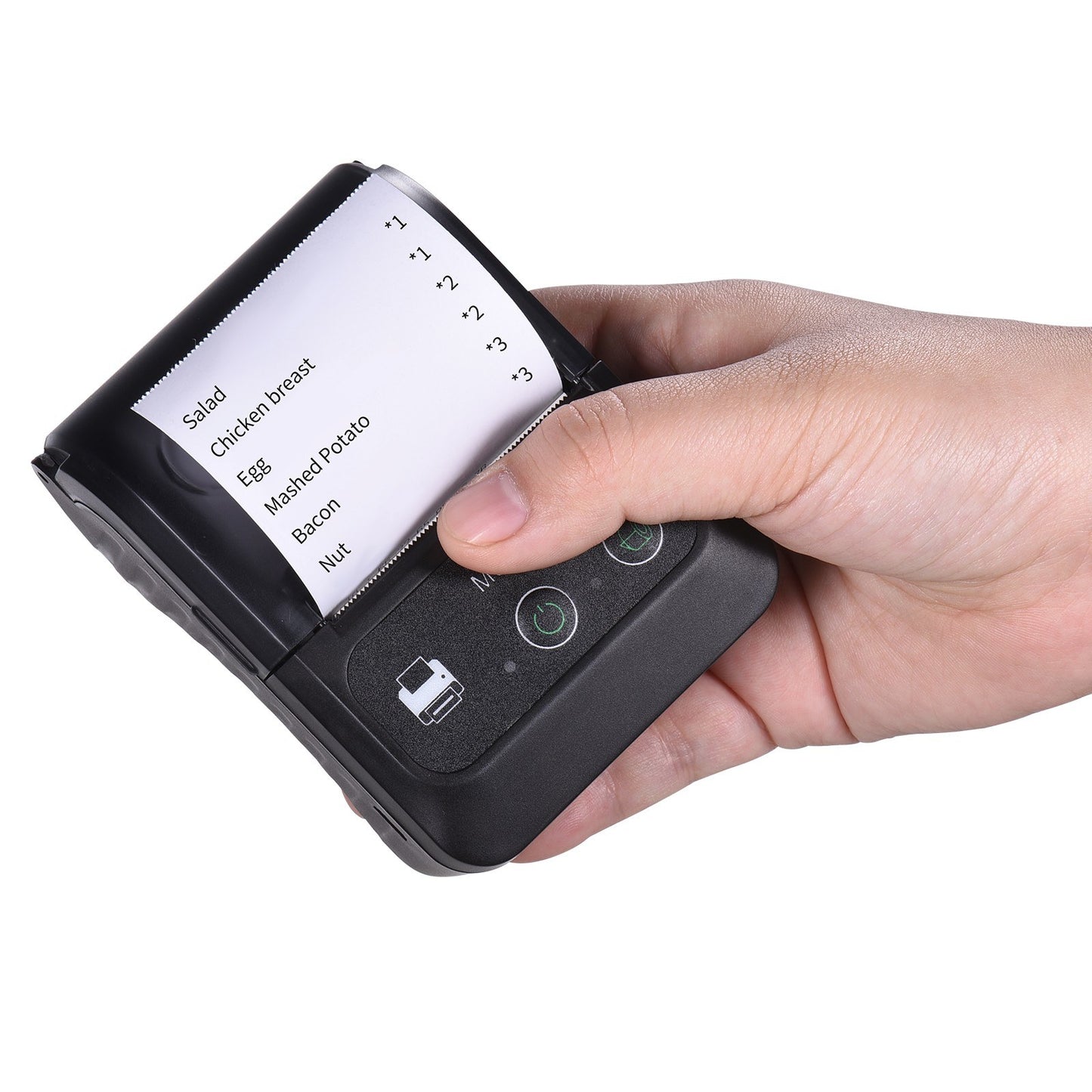Compact Bluetooth 58mm Thermal Receipt Printer for Restaurants and Retail