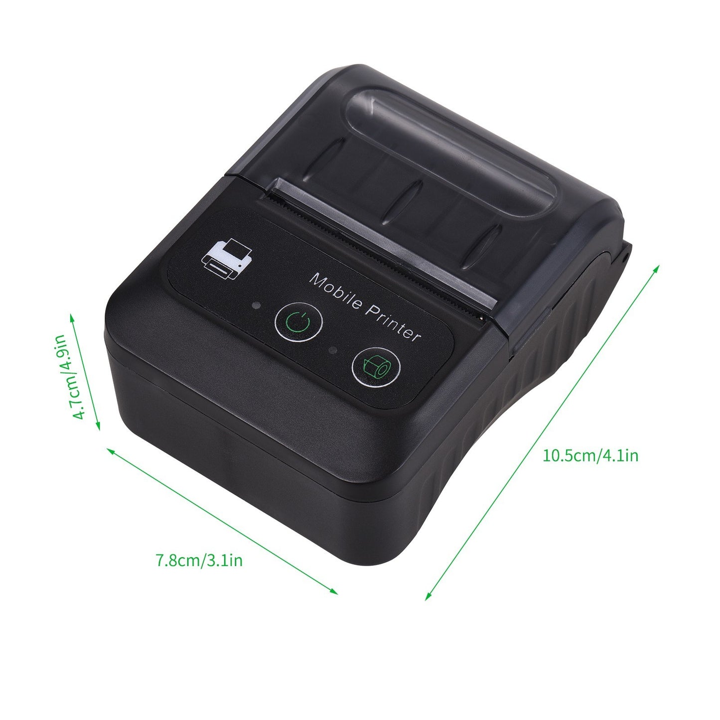 Compact Bluetooth 58mm Thermal Receipt Printer for Restaurants and Retail