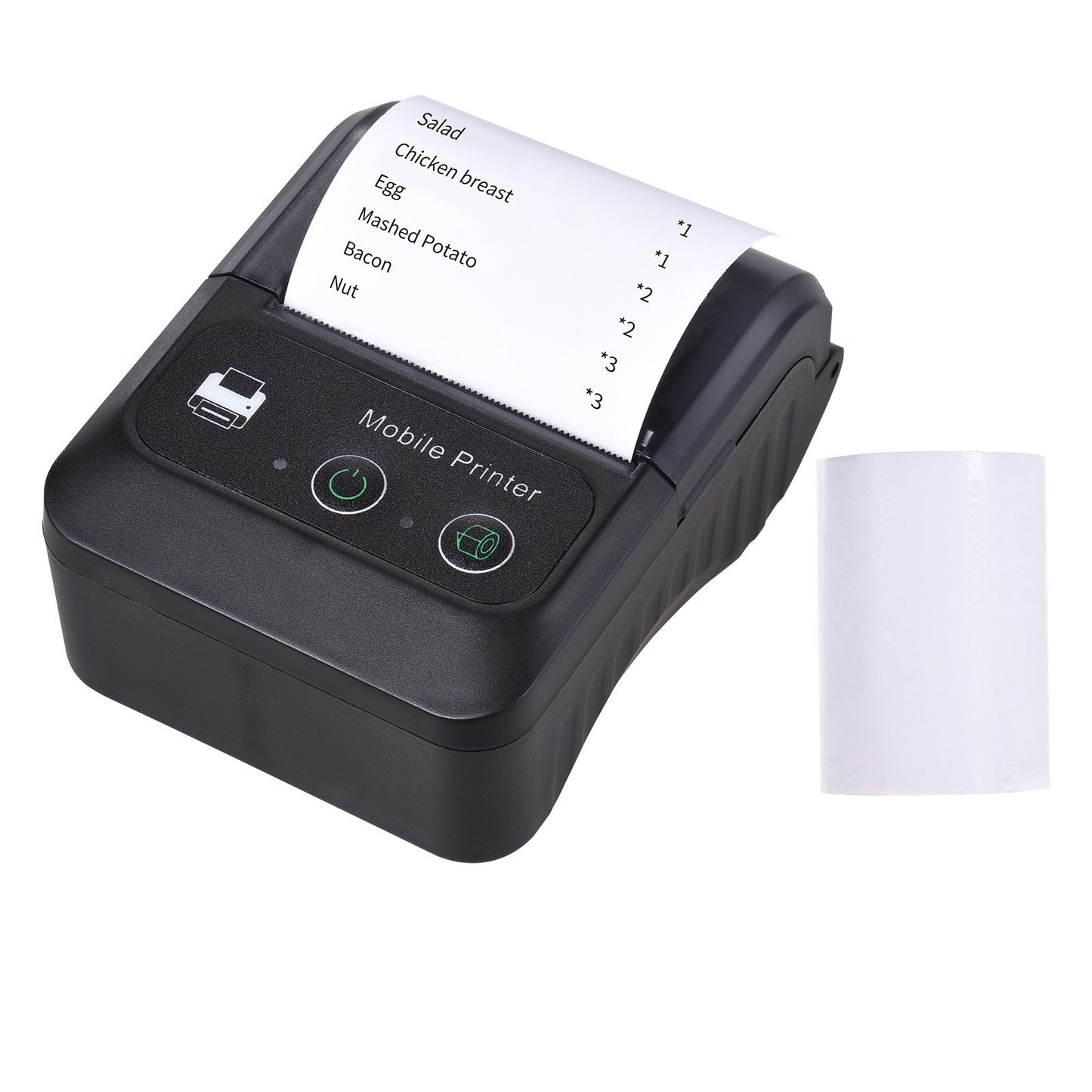 Compact Bluetooth 58mm Thermal Receipt Printer for Restaurants and Retail