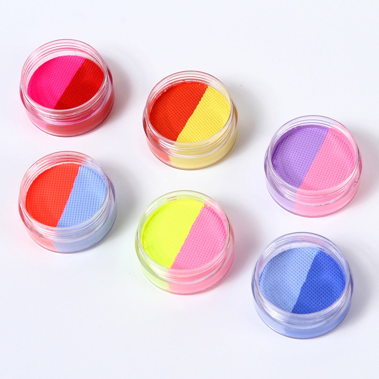 24-Color Washable Body Paint Kit with 2 Brushes