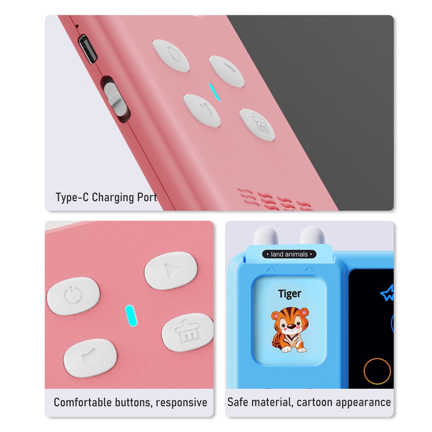 2-in-1 Educational Talking Flash Cards & LCD Writing Tablet with 224 Sight Words for Kids