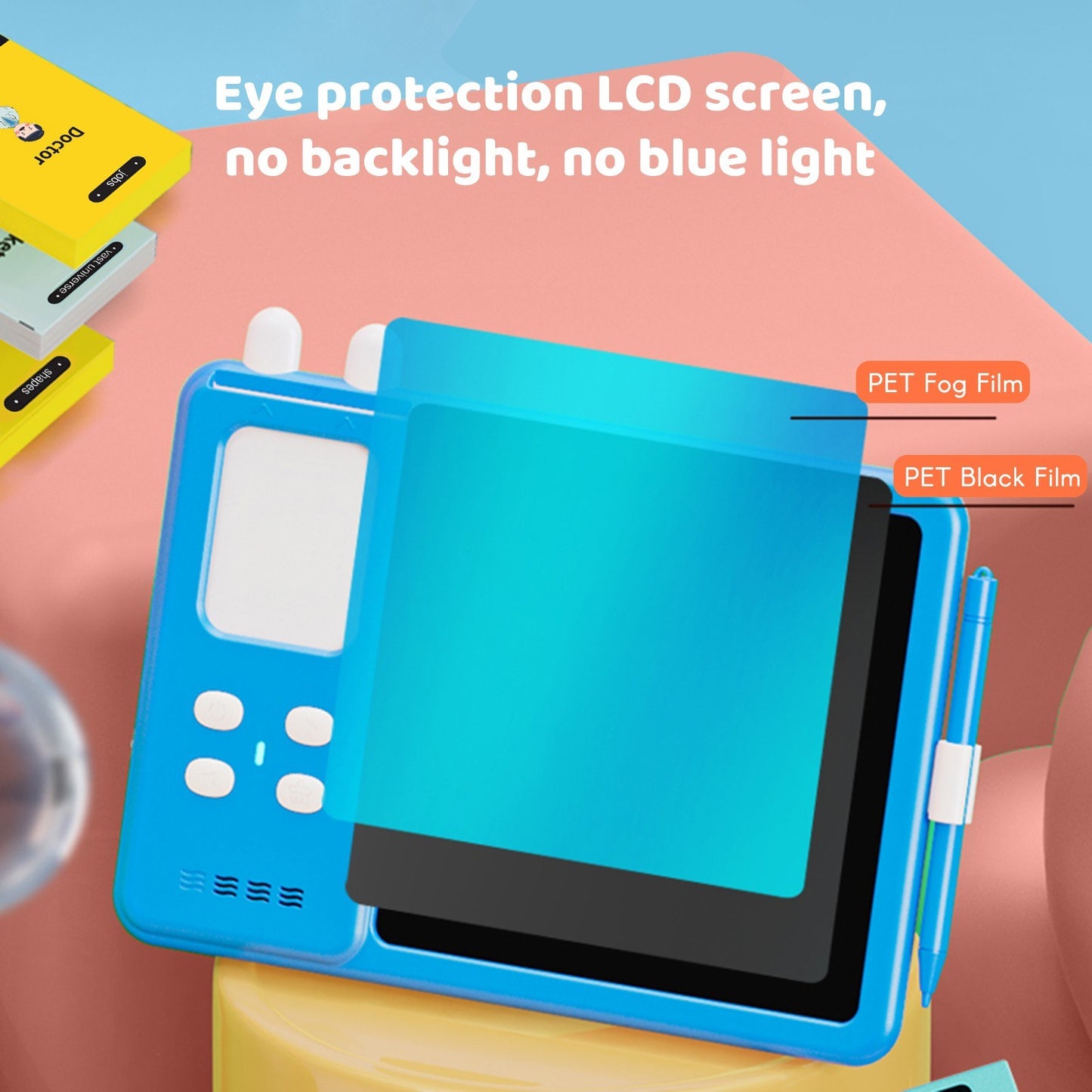2-in-1 Educational Talking Flash Cards & LCD Writing Tablet with 224 Sight Words for Kids