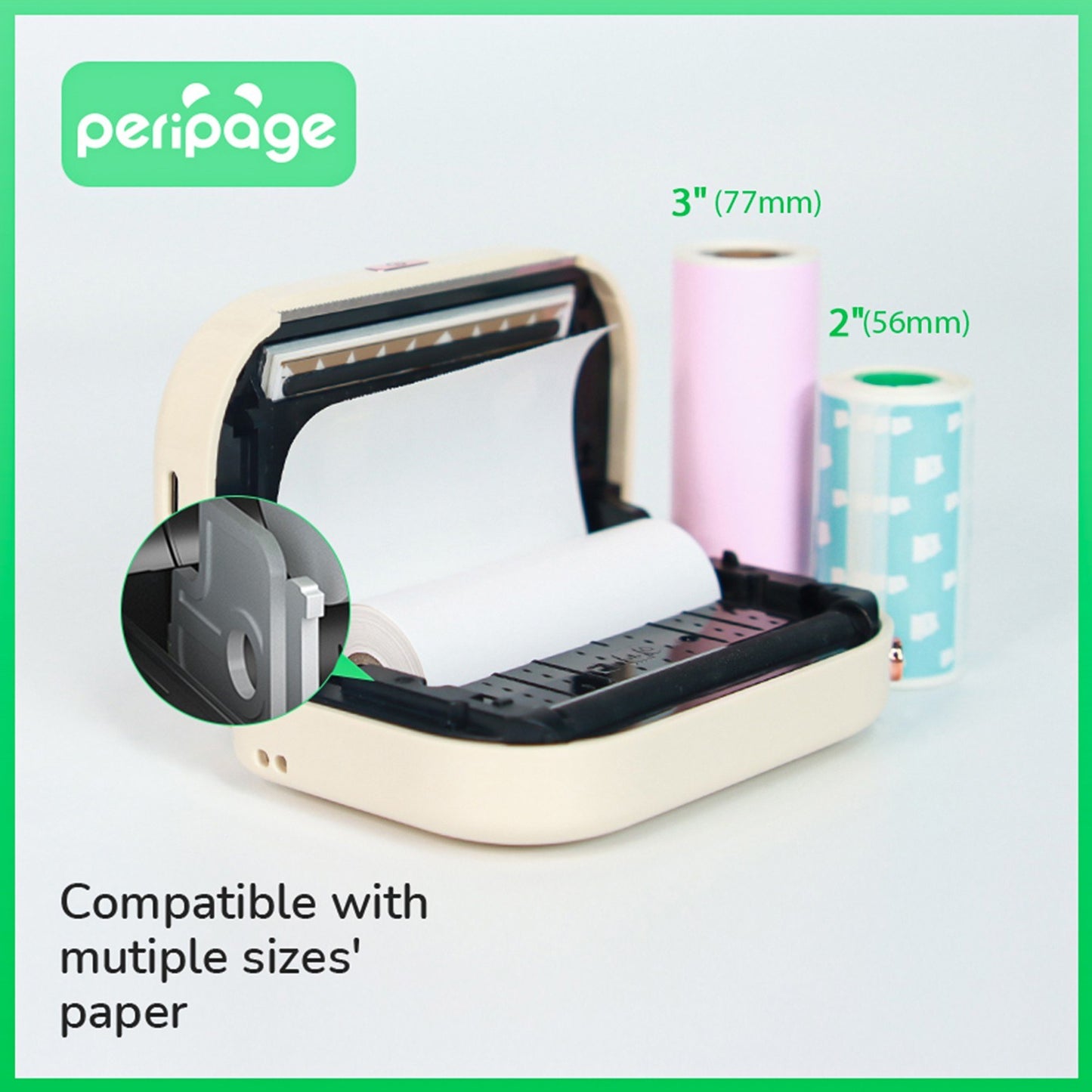 PeriPage A3X Portable Mini Photo Sticker Printer