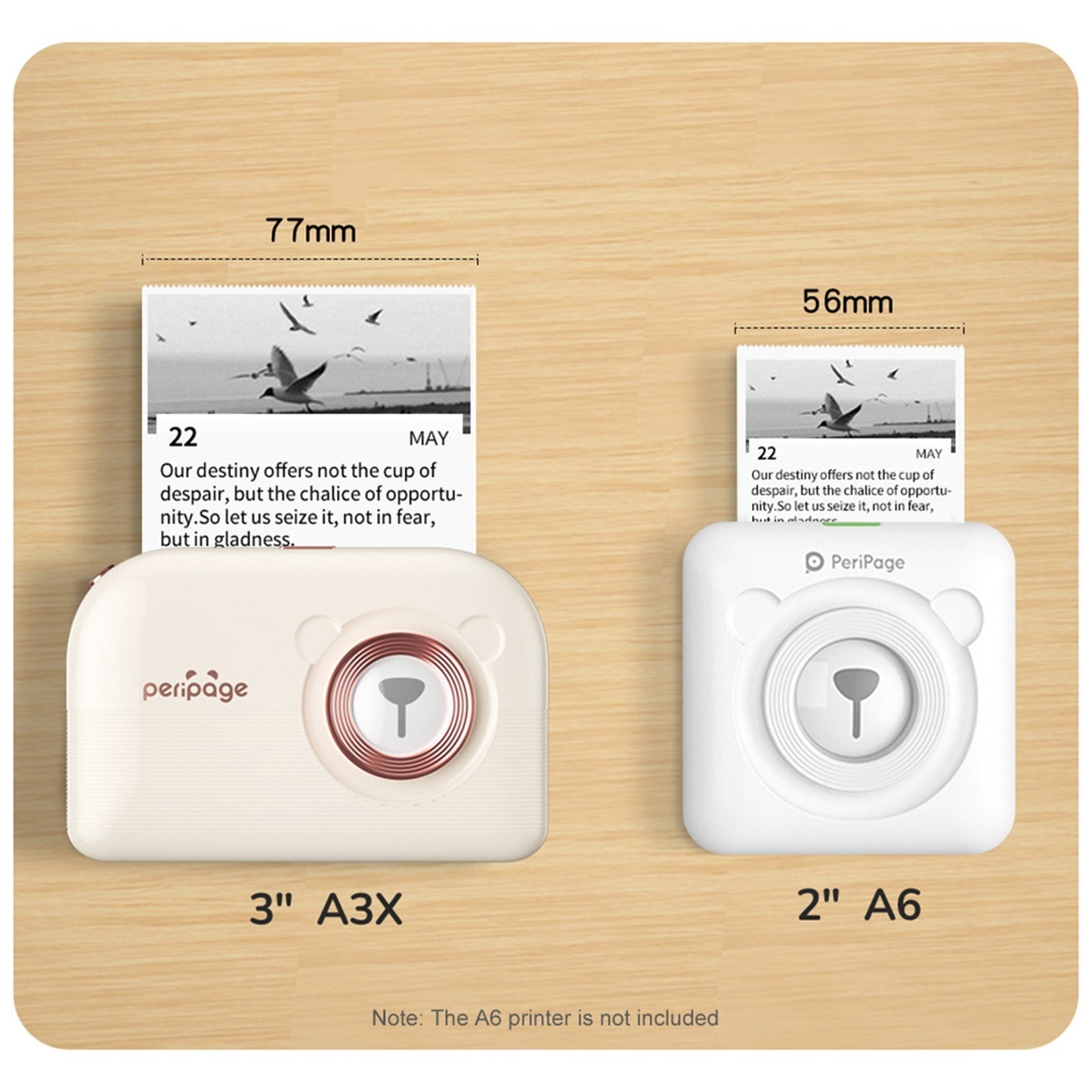 PeriPage A3X Portable Mini Photo Sticker Printer