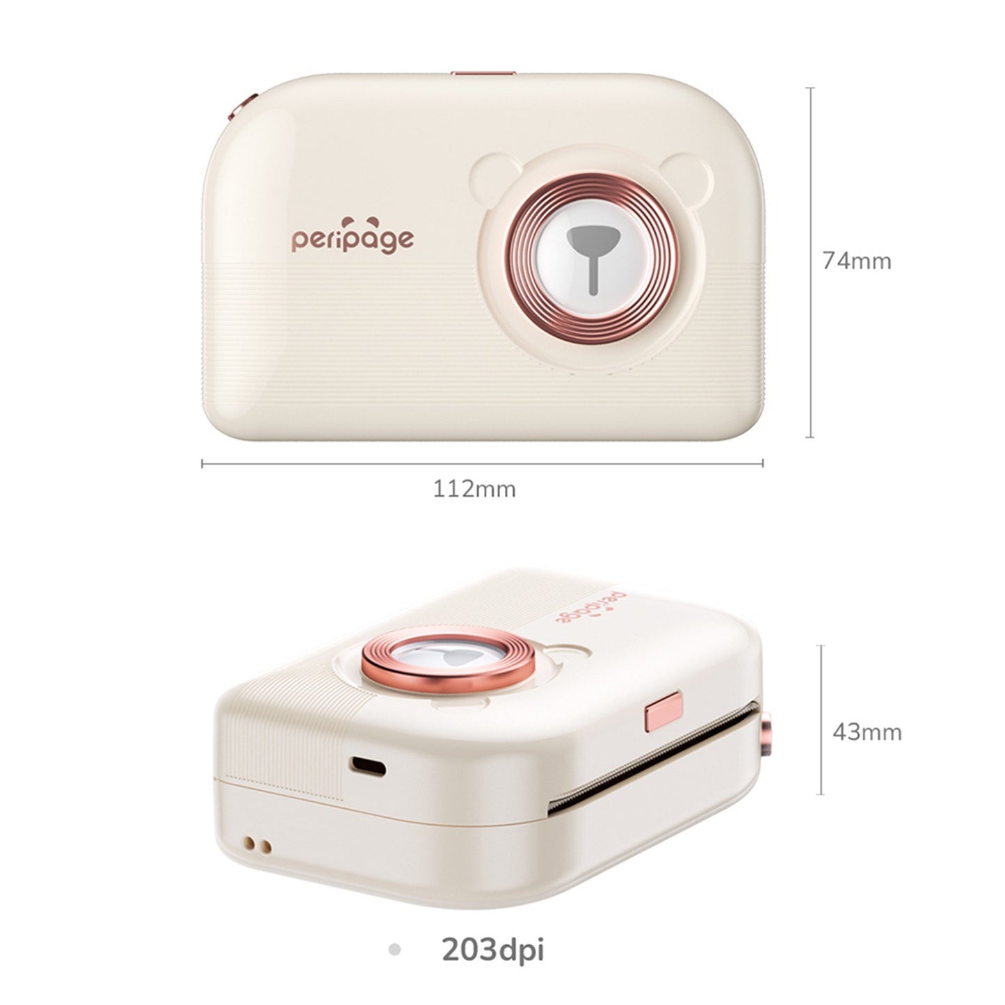 PeriPage A3X Portable Mini Photo Sticker Printer