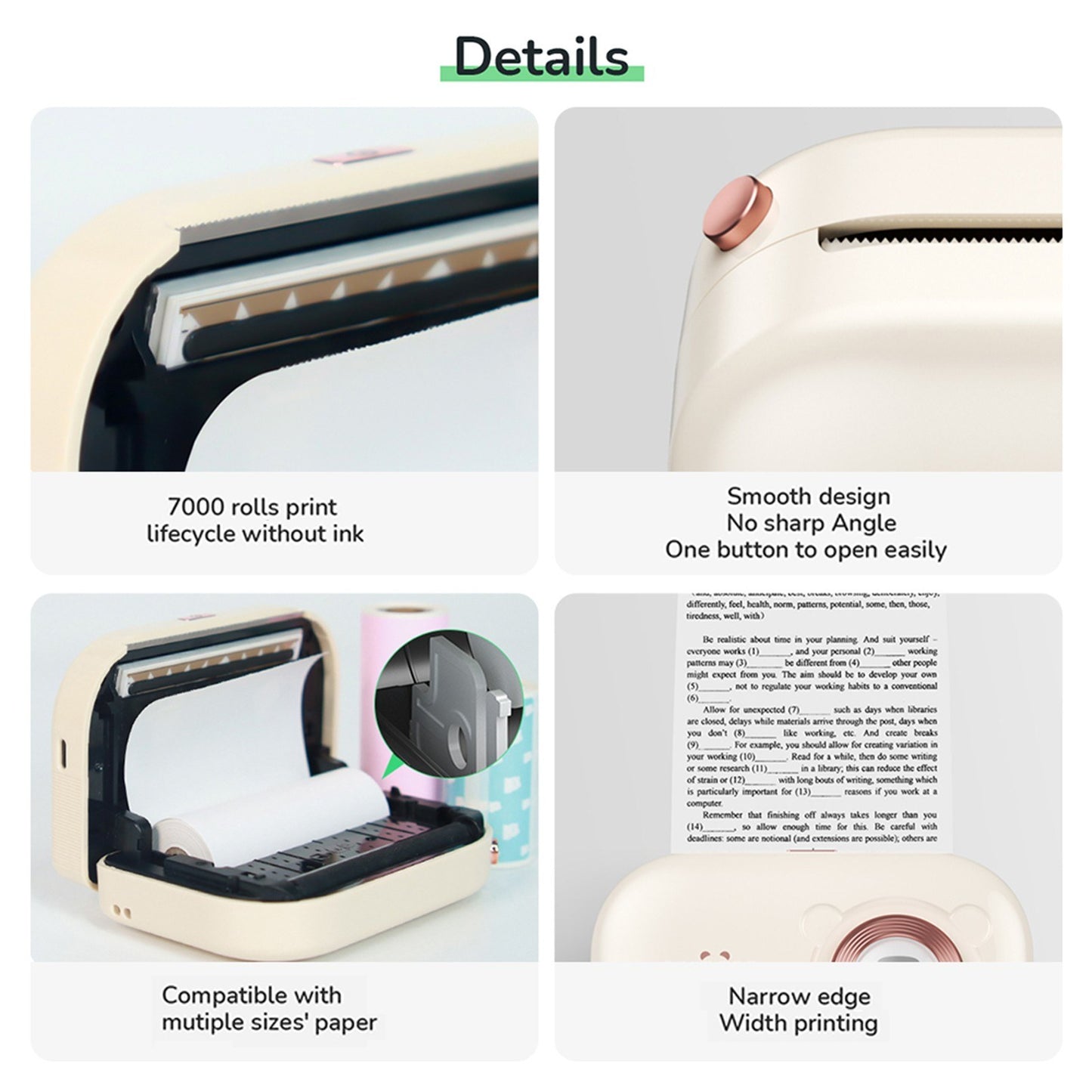 PeriPage A3X Portable Mini Photo Sticker Printer