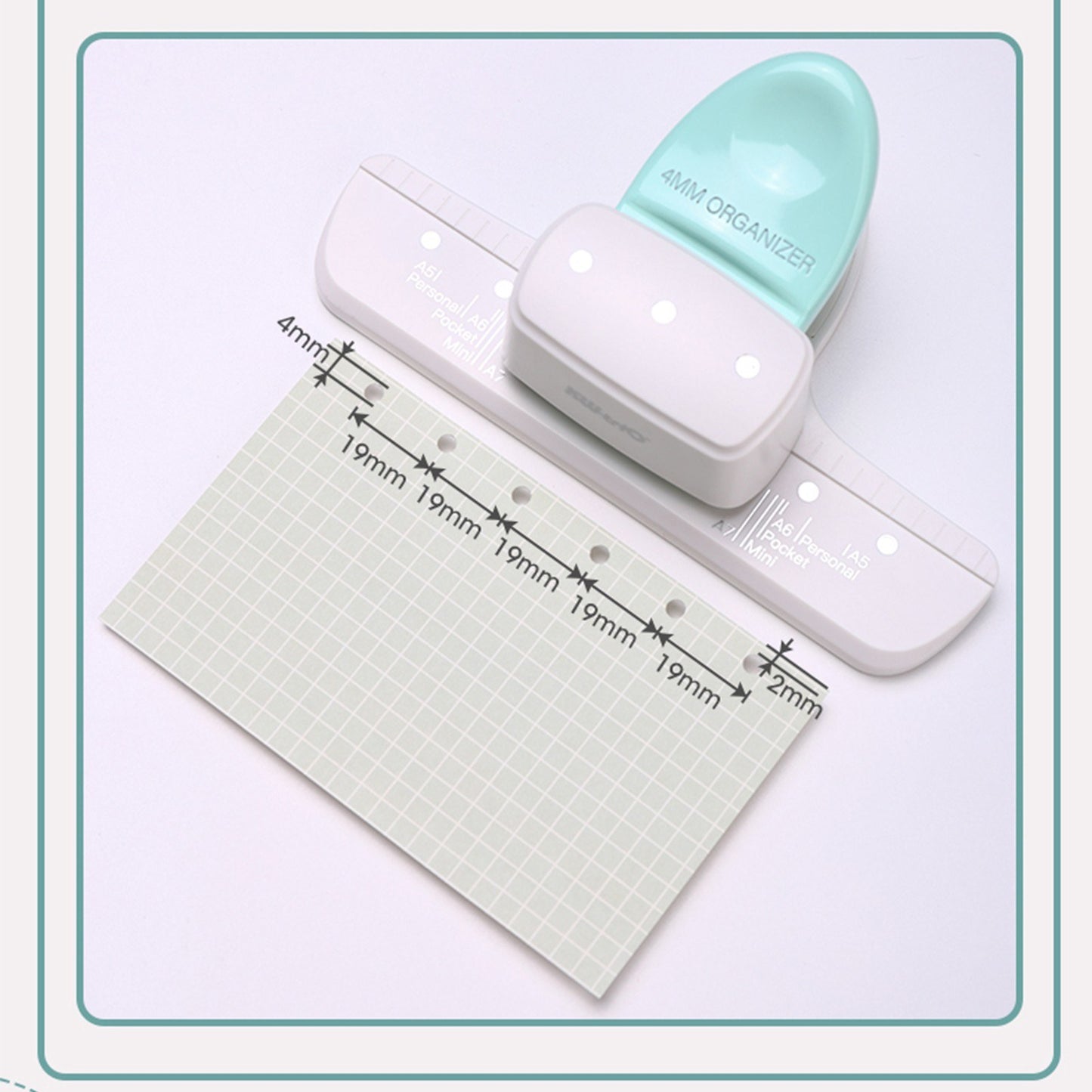 Adjustable KW-trio 9027 3-Hole Loose Leaf Punch for Daily Planners