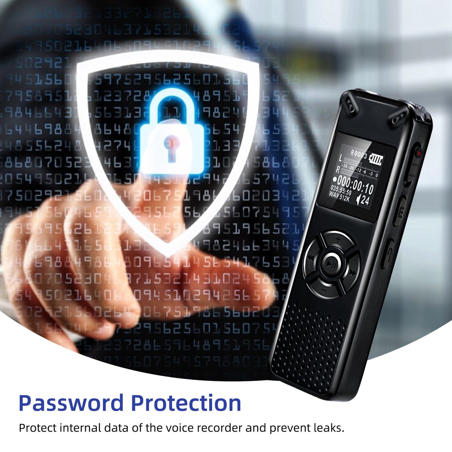 8GB Voice Activated Recorder Pen with Playback