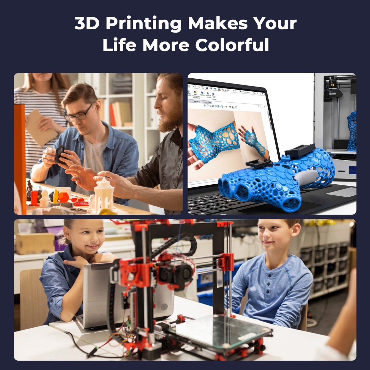 High-Speed Creality Hyper PLA Filament 1.75mm for 3D Printing