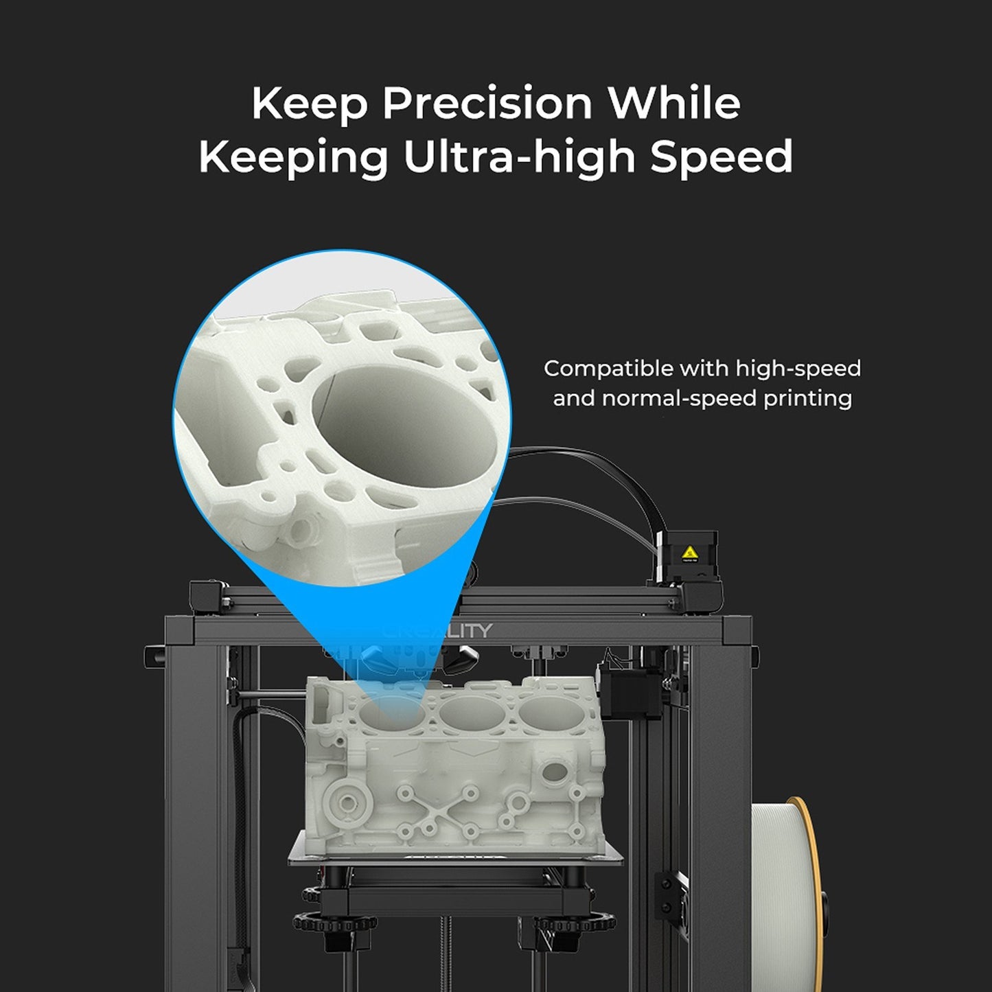 High-Speed Creality Hyper PLA Filament 1.75mm for 3D Printing
