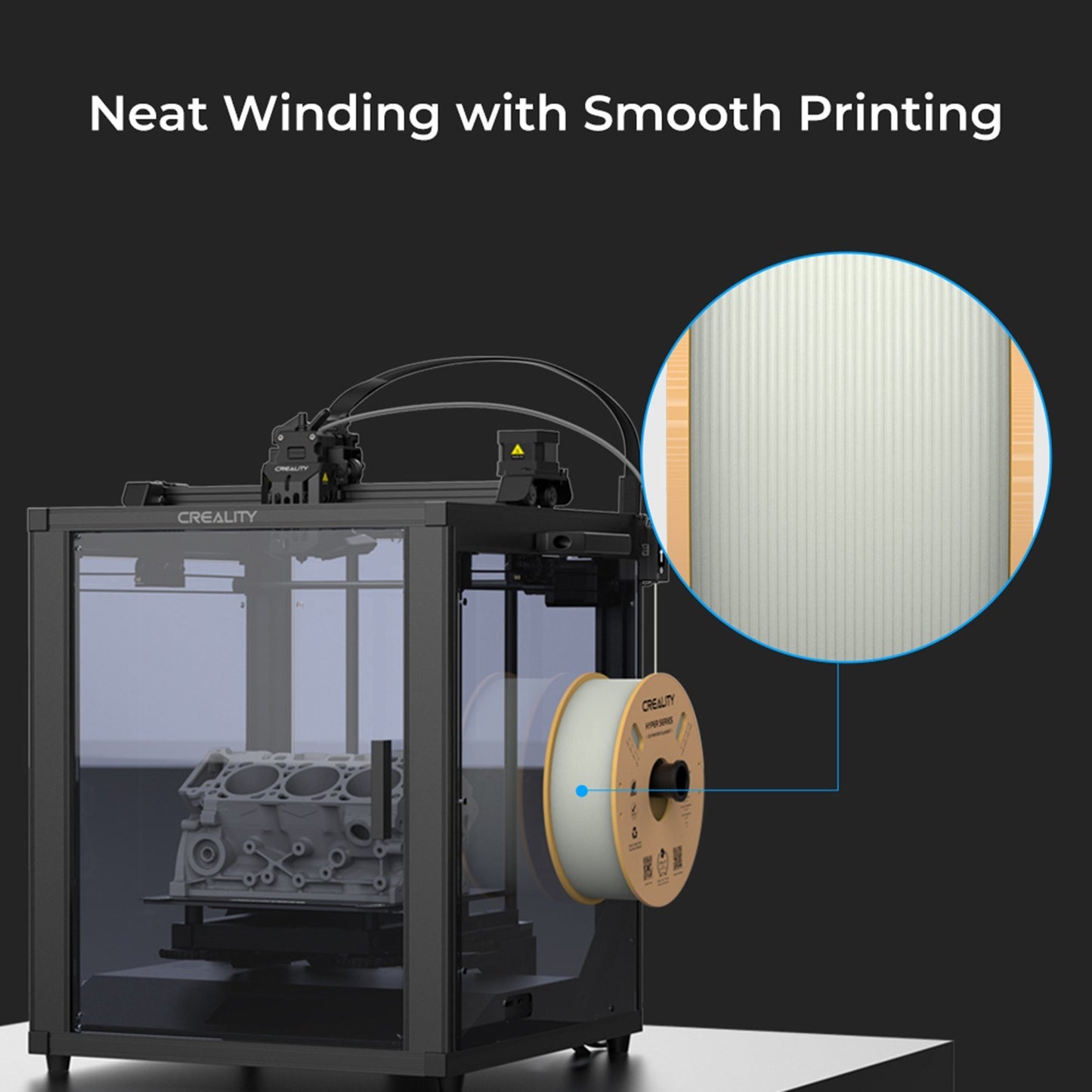 High-Speed Creality Hyper PLA Filament 1.75mm for 3D Printing