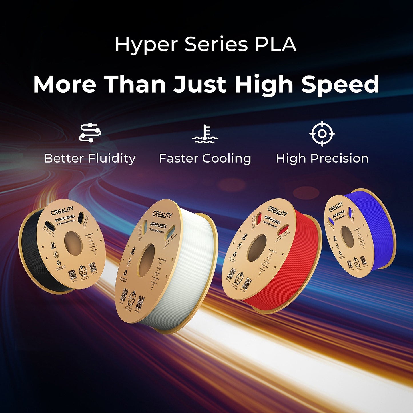 High-Speed Creality Hyper PLA Filament 1.75mm for 3D Printing