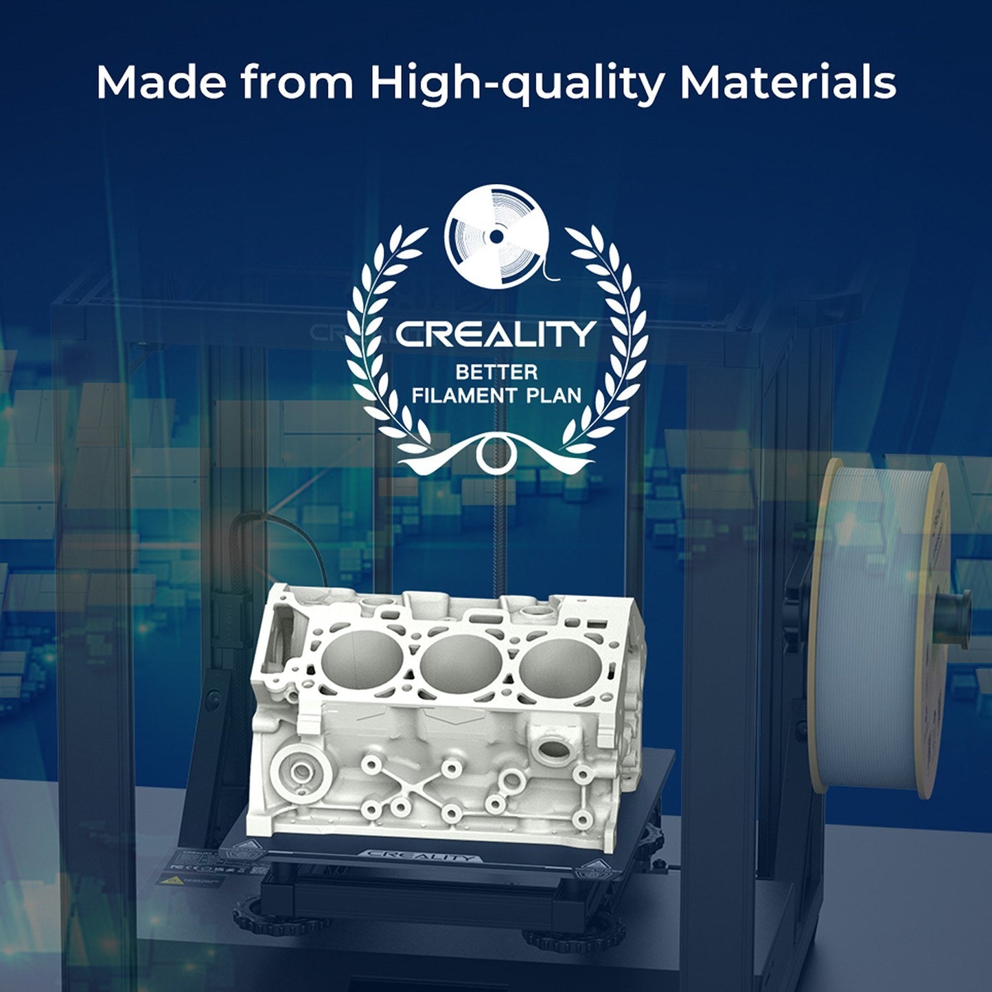 High-Speed Creality Hyper PLA Filament 1.75mm for 3D Printing