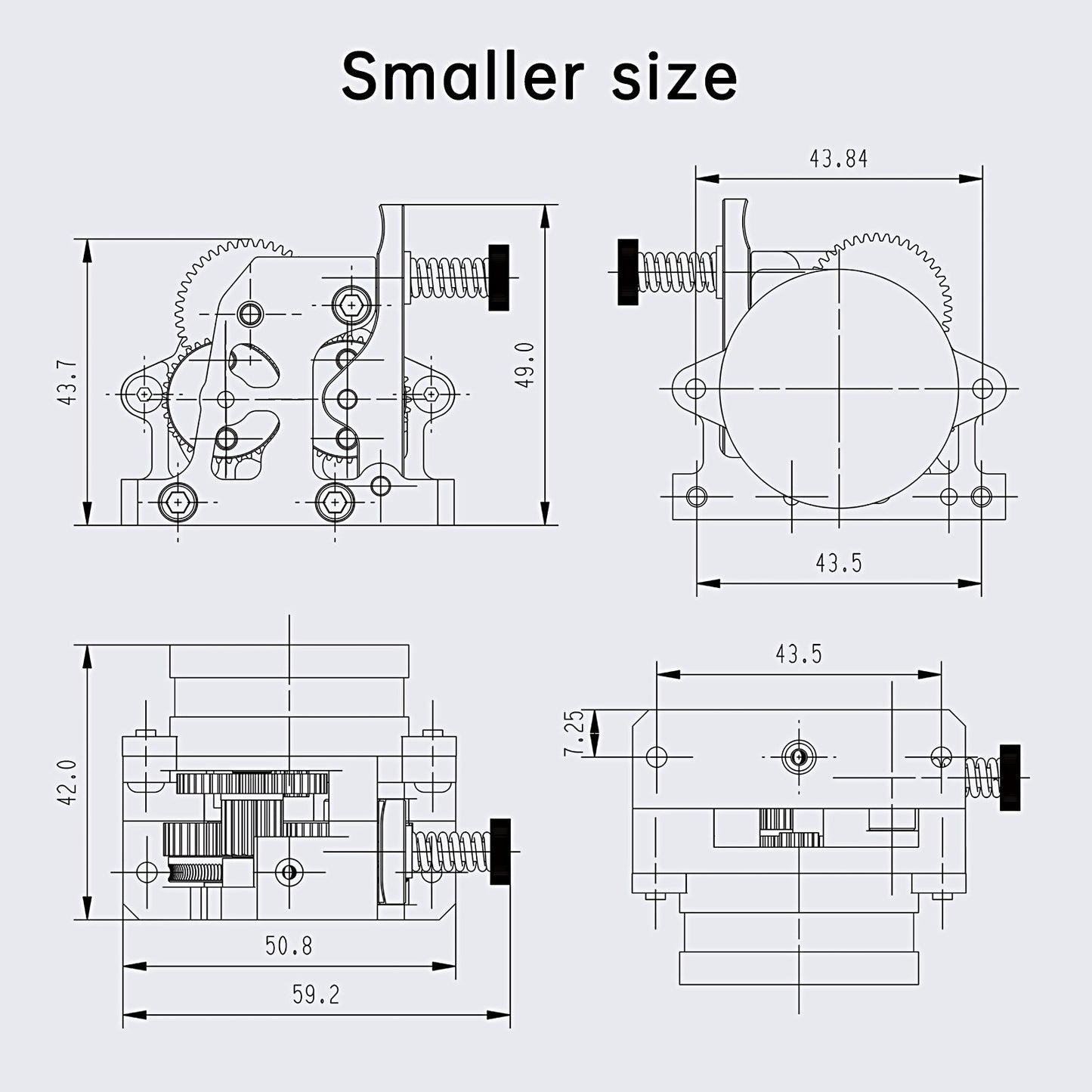 Two Trees HGX-LITE 3D Printer Extruder for CREALITY Compatibility