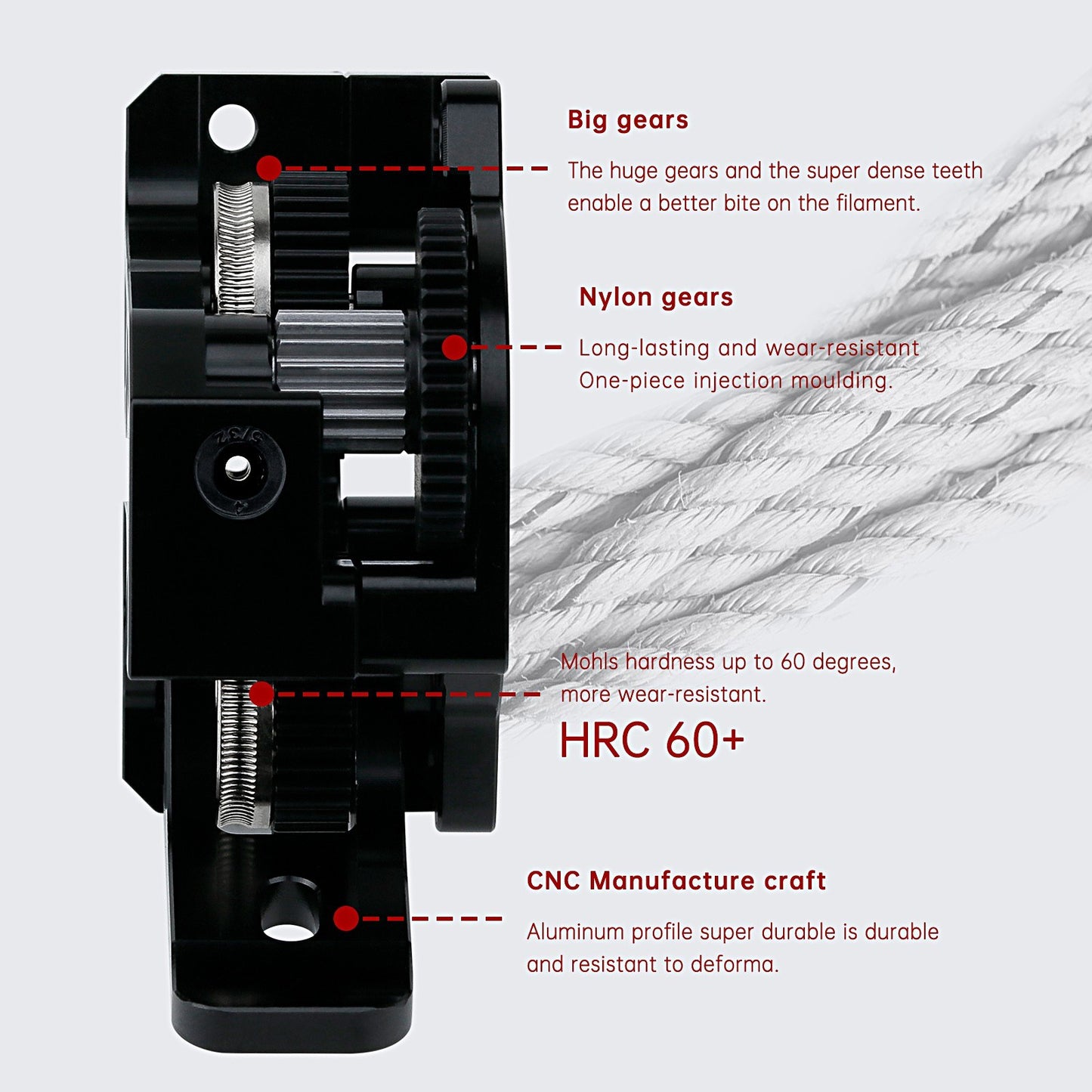 Two Trees HGX-LITE 3D Printer Extruder for CREALITY Compatibility