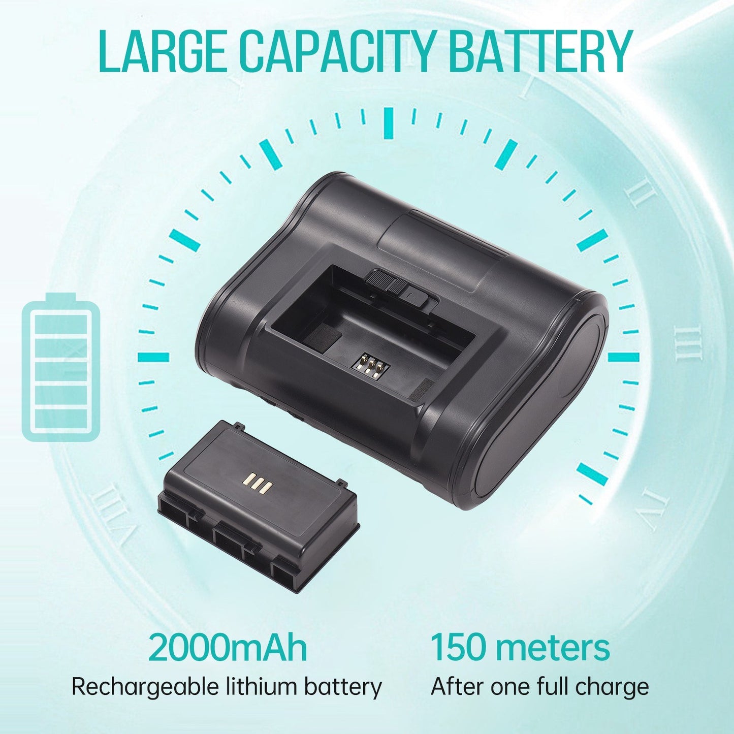 Portable 4-inch Wireless Thermal Receipt Printer, 110mm, 203dpi, BT & USB Connectivity for Small Businesses, Includes 1 Roll Thermal Paper
