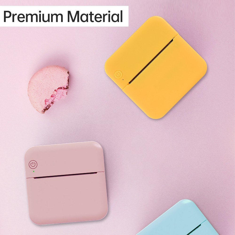 Portable Mini Thermal Printer & Sticker Maker with 57mm Paper Roll