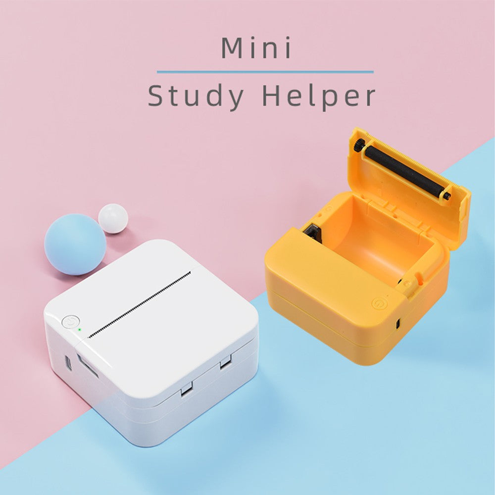 Portable Mini Thermal Printer & Sticker Maker with 57mm Paper Roll