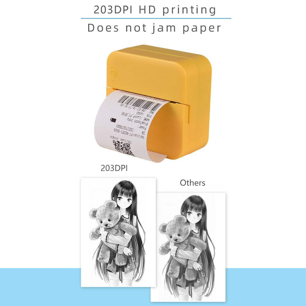 Portable Mini Thermal Printer & Sticker Maker with 57mm Paper Roll