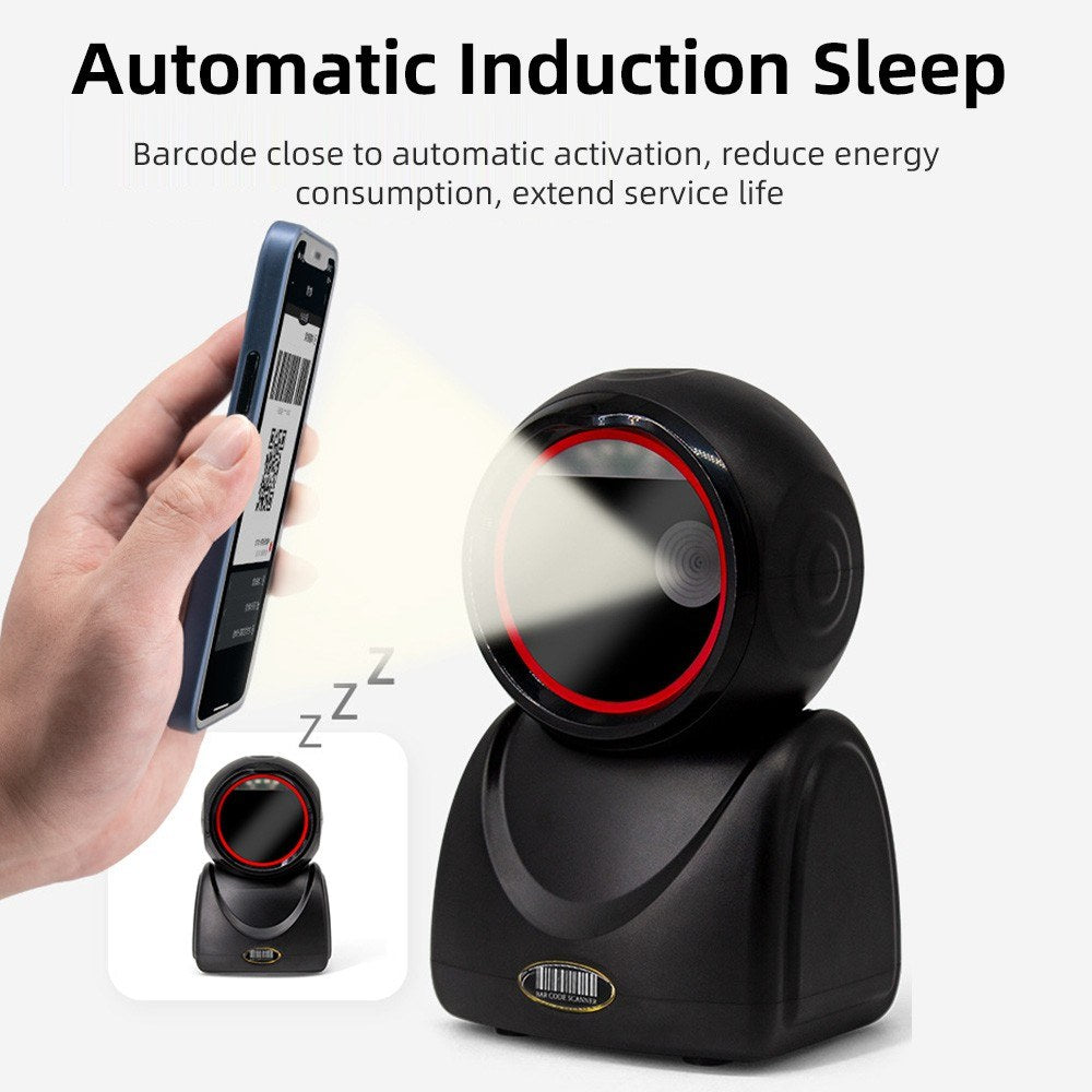 X3-800 High-Speed Wired Desktop Barcode Scanner: 1D/2D/QR Hands-Free Automatic Reader