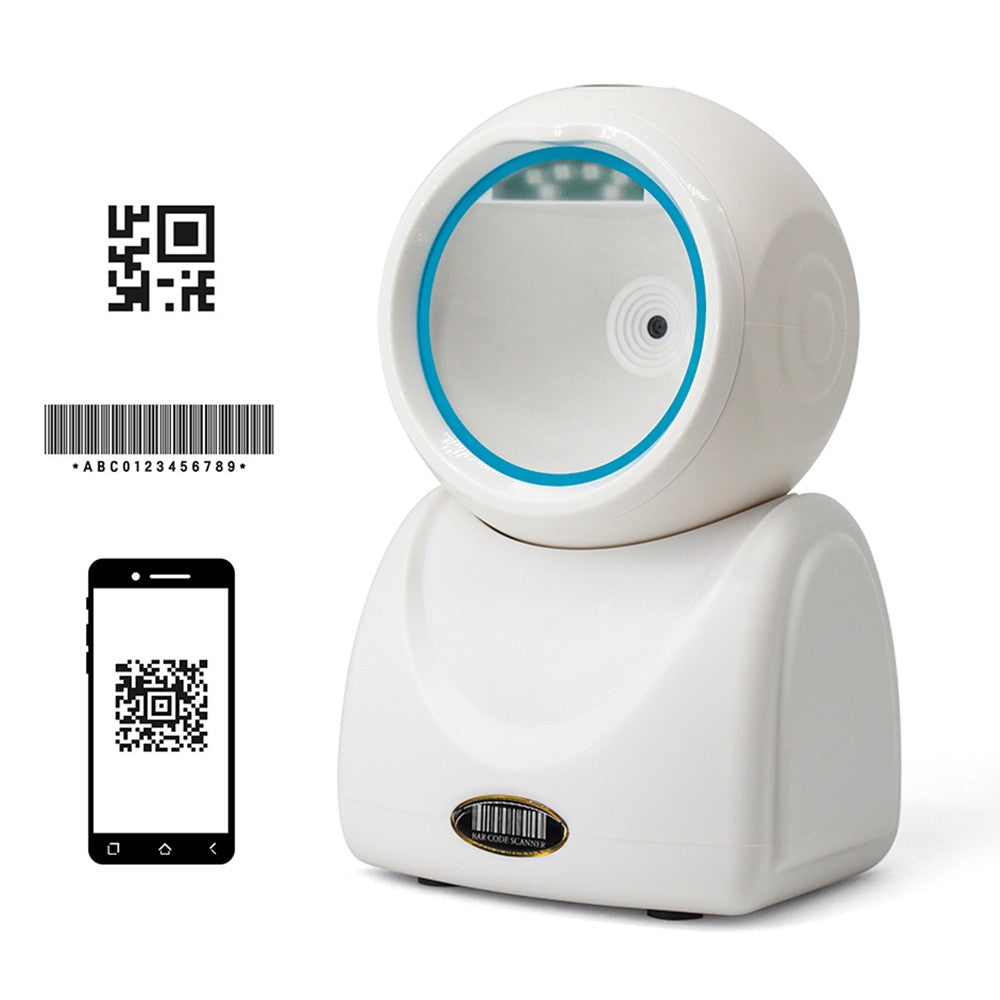 X3-800 High-Speed Wired Desktop Barcode Scanner: 1D/2D/QR Hands-Free Automatic Reader