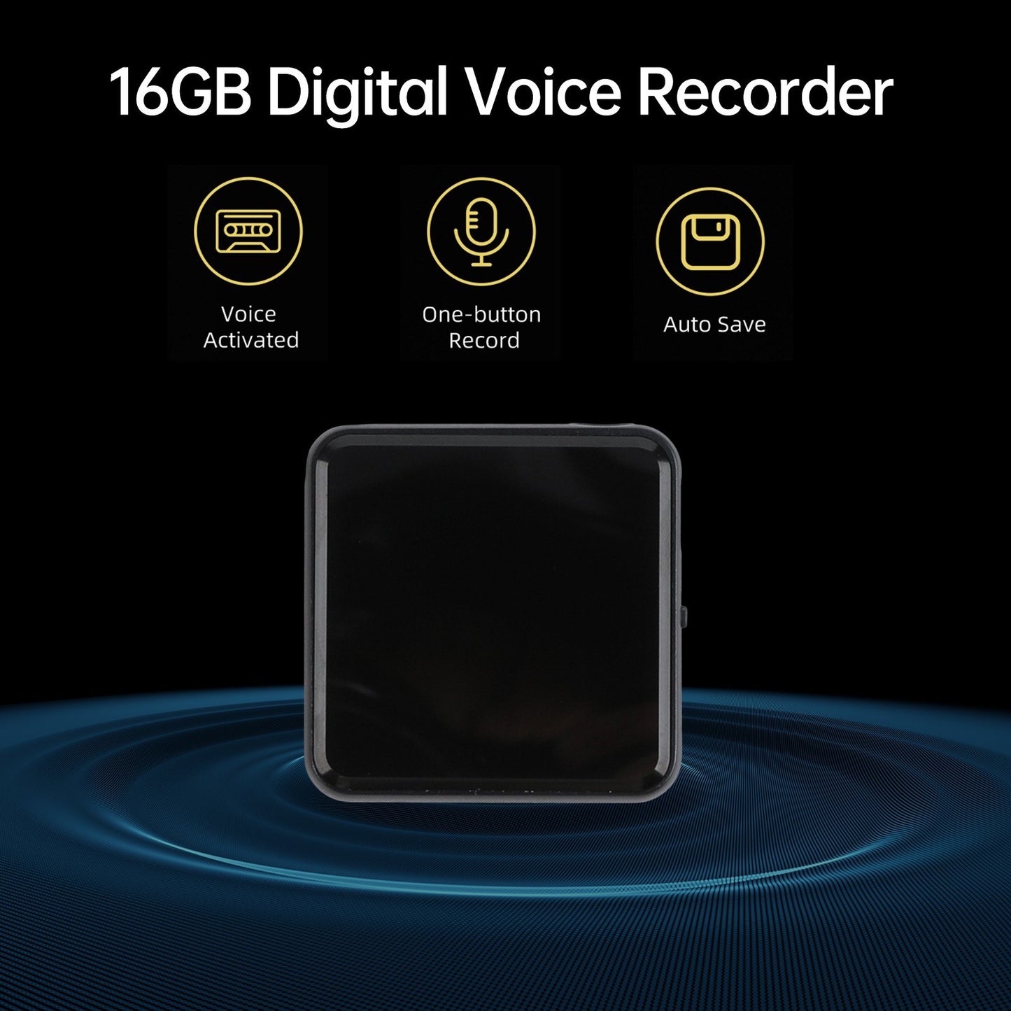 Digital Voice Recorder 16GB with Voice Activation & MP3 Player