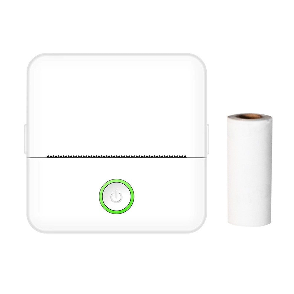 2 Mini Portable Wireless Thermal Printer with BT Connection, Ideal for Pictures & Labels - Includes 1 Roll Thermal Paper, Perfect for Kids & Office, Compatible with Android & iOS