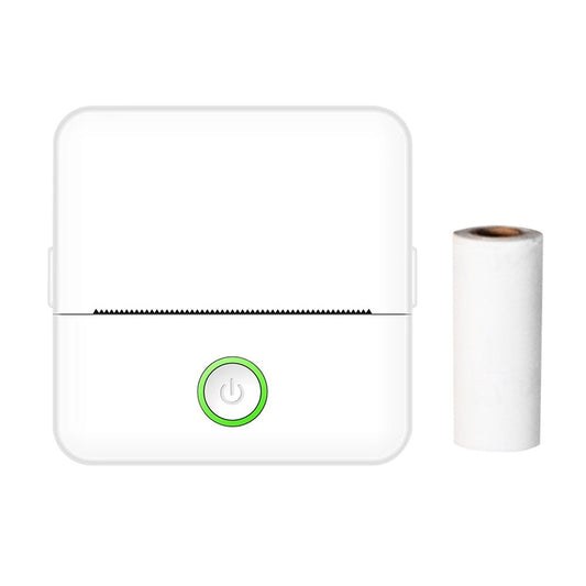 2 Mini Portable Wireless Thermal Printer with BT Connection, Ideal for Pictures & Labels - Includes 1 Roll Thermal Paper, Perfect for Kids & Office, Compatible with Android & iOS
