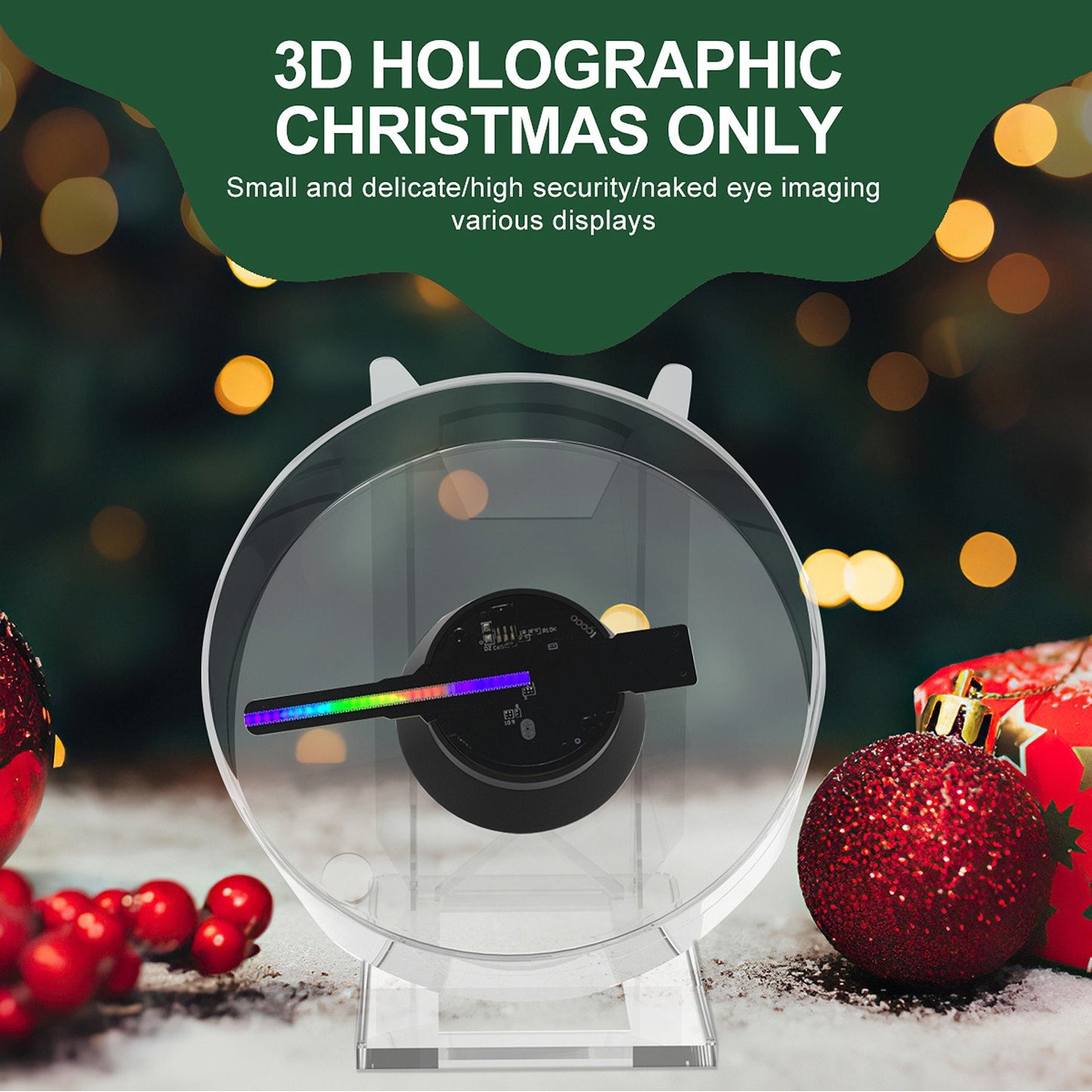 Naked Eye 3D Hologram Projector Fan Display with 16GB Memory