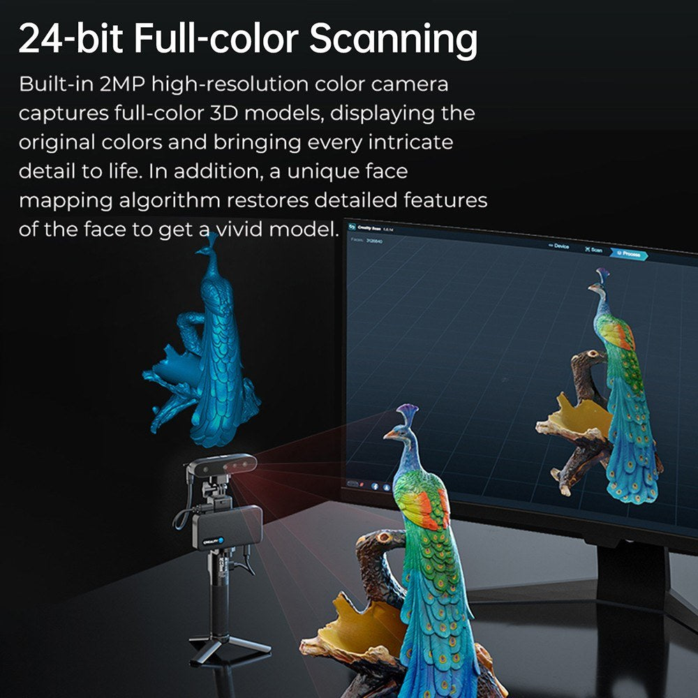 Creality CR-Scan Ferret Pro 3D Scanner, Portable Handheld, 30fps, 0.1mm Accuracy, ASIC Chipset, Dual Mode