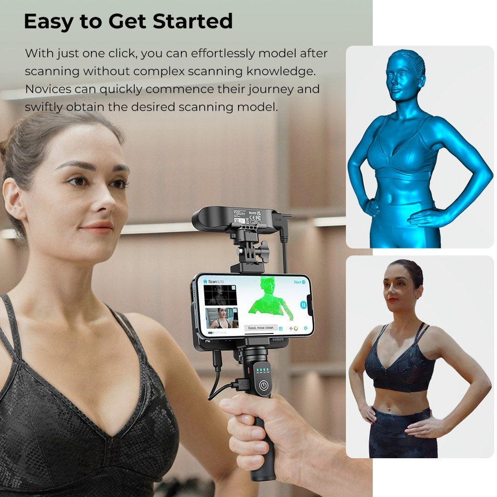 Creality CR-Scan Ferret Pro 3D Scanner, Portable Handheld, 30fps, 0.1mm Accuracy, ASIC Chipset, Dual Mode