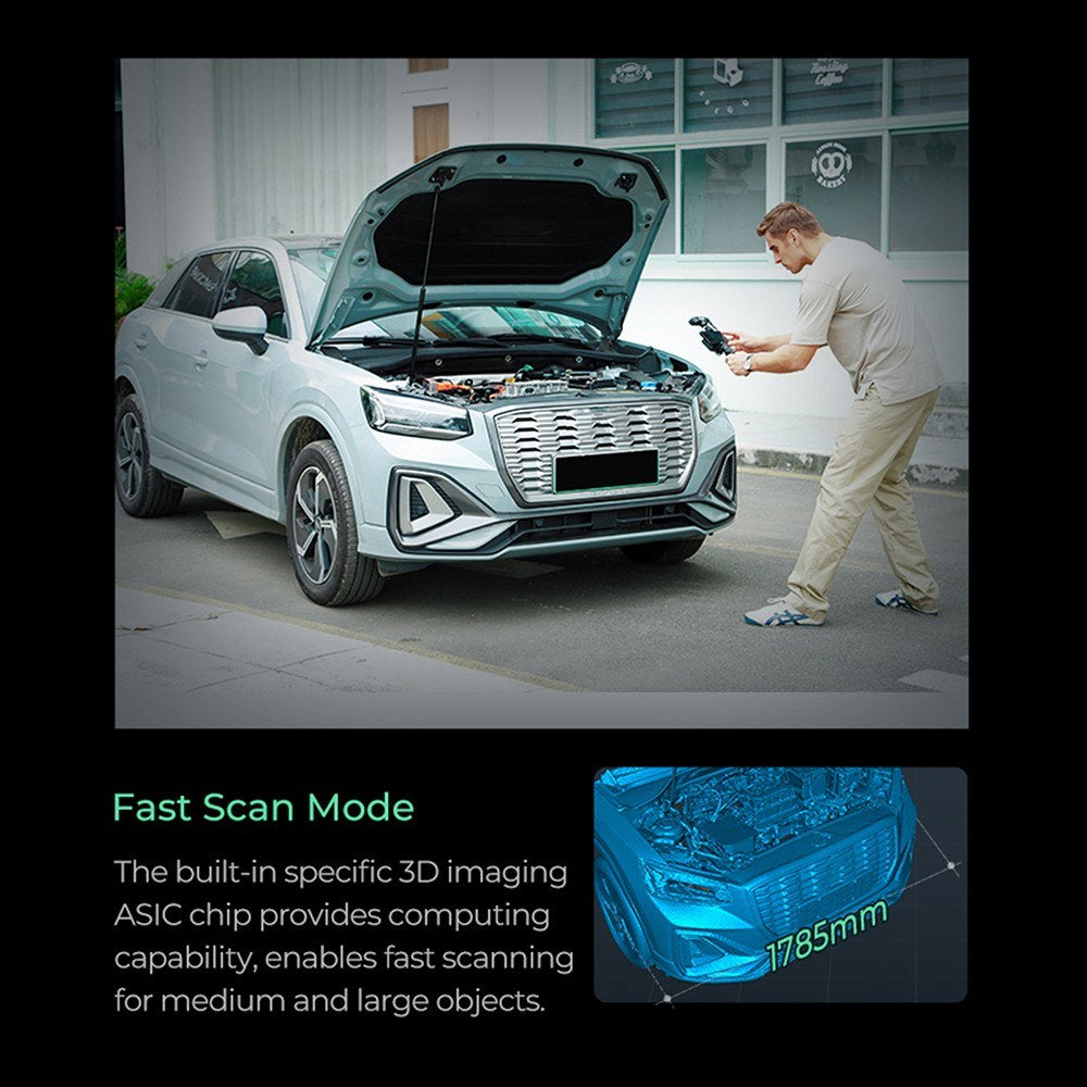 Creality CR-Scan Ferret Pro 3D Scanner, Portable Handheld, 30fps, 0.1mm Accuracy, ASIC Chipset, Dual Mode