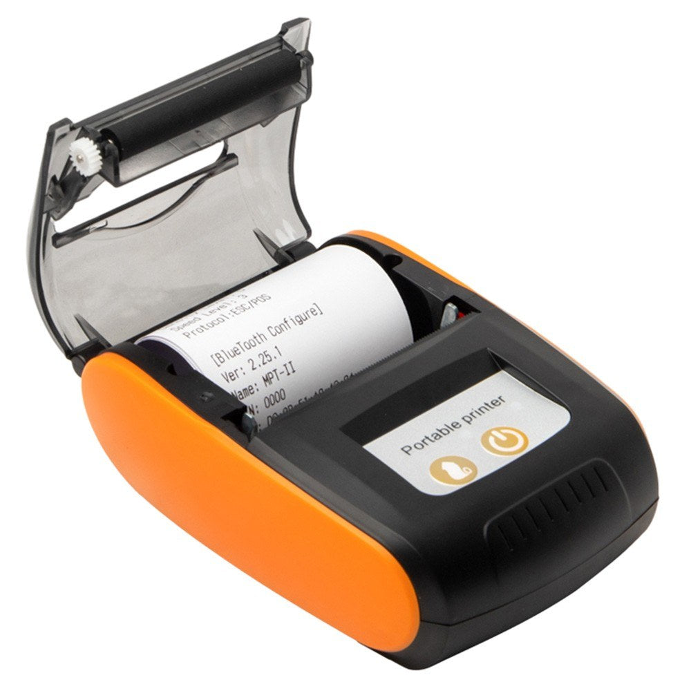 58mm Portable Thermal Receipt Printer: Wireless BT/USB Mini Mobile Printer with 2-Inch Thermal Paper Roll for Small Business, Restaurant, Retail Store