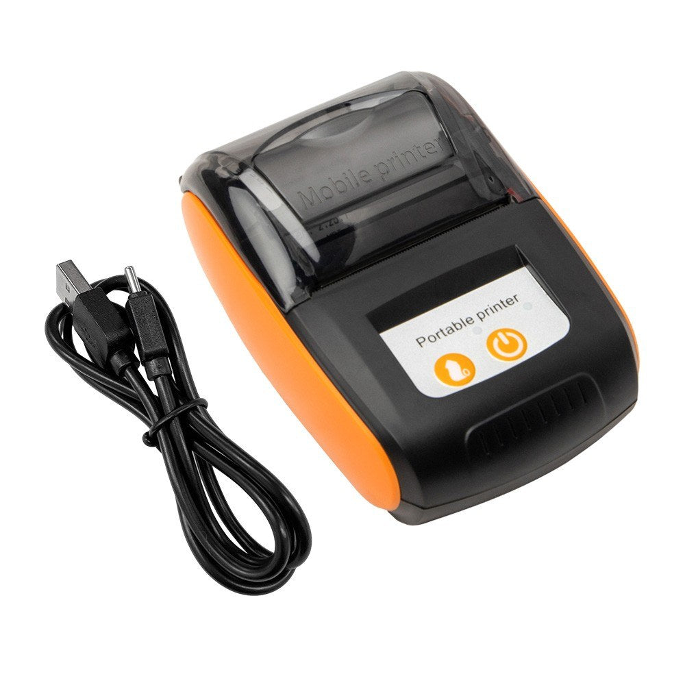 58mm Portable Thermal Receipt Printer: Wireless BT/USB Mini Mobile Printer with 2-Inch Thermal Paper Roll for Small Business, Restaurant, Retail Store