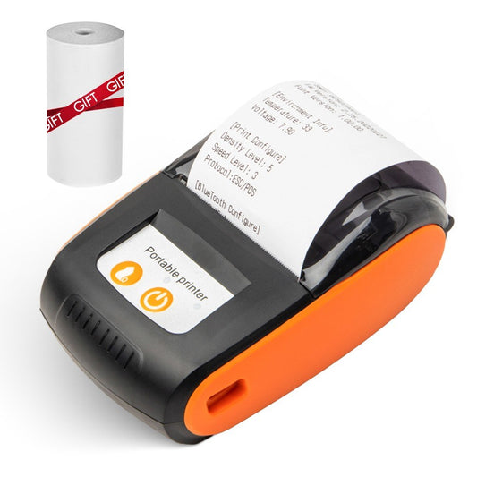 58mm Portable Thermal Receipt Printer: Wireless BT/USB Mini Mobile Printer with 2-Inch Thermal Paper Roll for Small Business, Restaurant, Retail Store