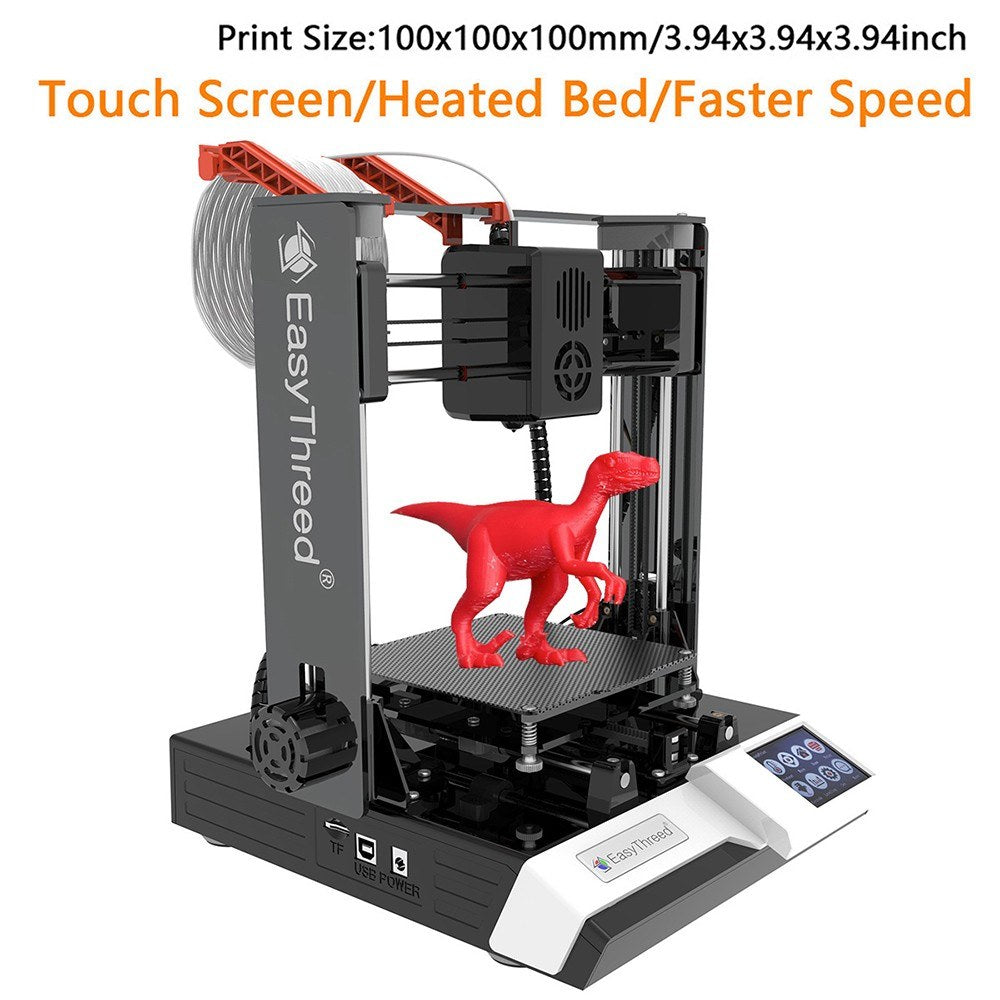 EasyThreed K6 Plus 3D Printer, FDM Desktop Machine 150x150x150mm for Beginners, Includes 10m PLA Filament