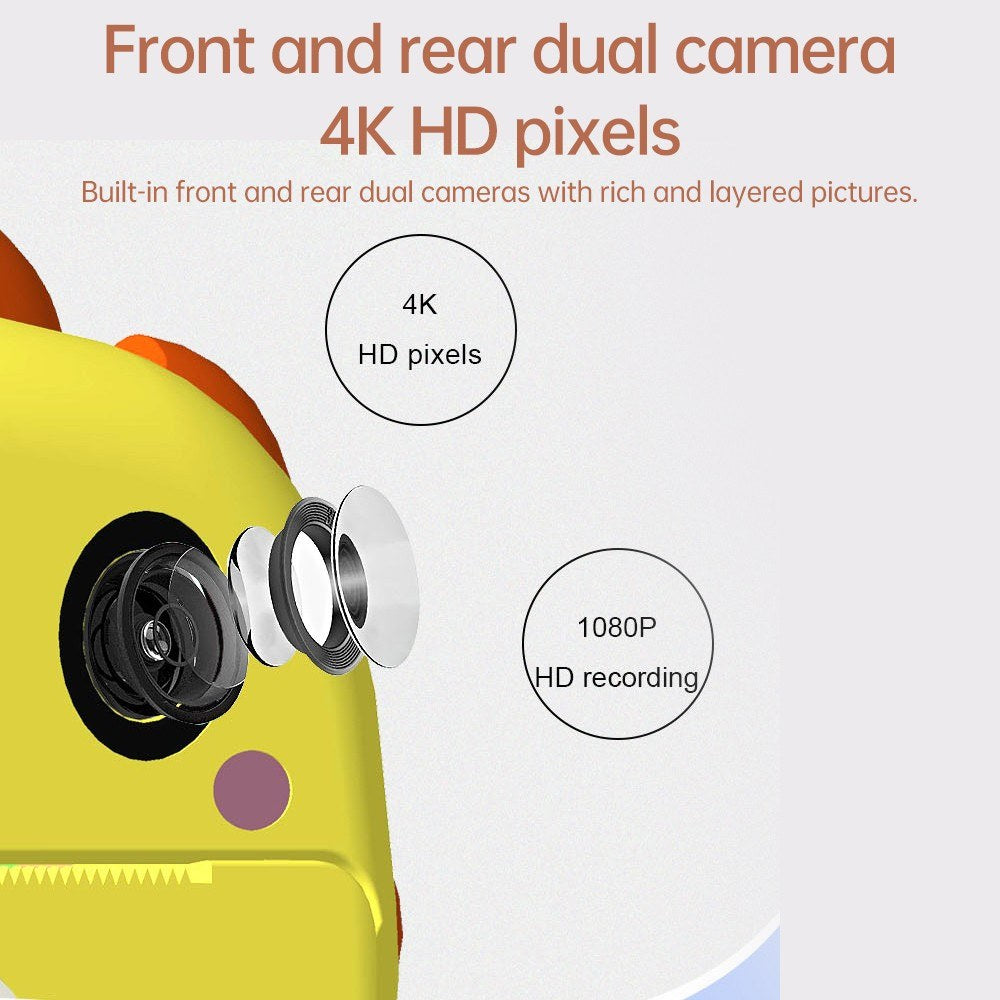 Instant Print Kids Camera with 3 Paper Rolls - Educational Toy & Gift for Toddler Travel