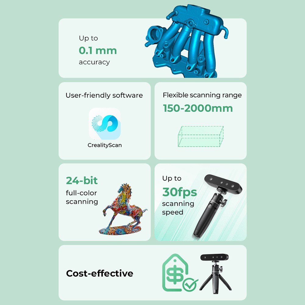 Creality CR-Scan Ferret SE Handheld Portable 3D Scanner