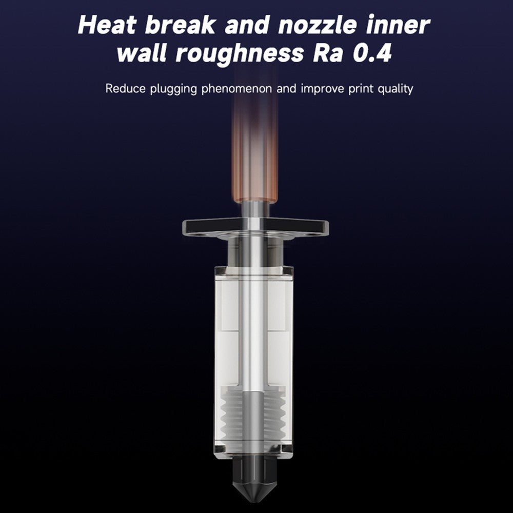 High-Temp Stabilized Extruder Hotend V2.0 for Bambu Lab X1C P1P 3D Printers