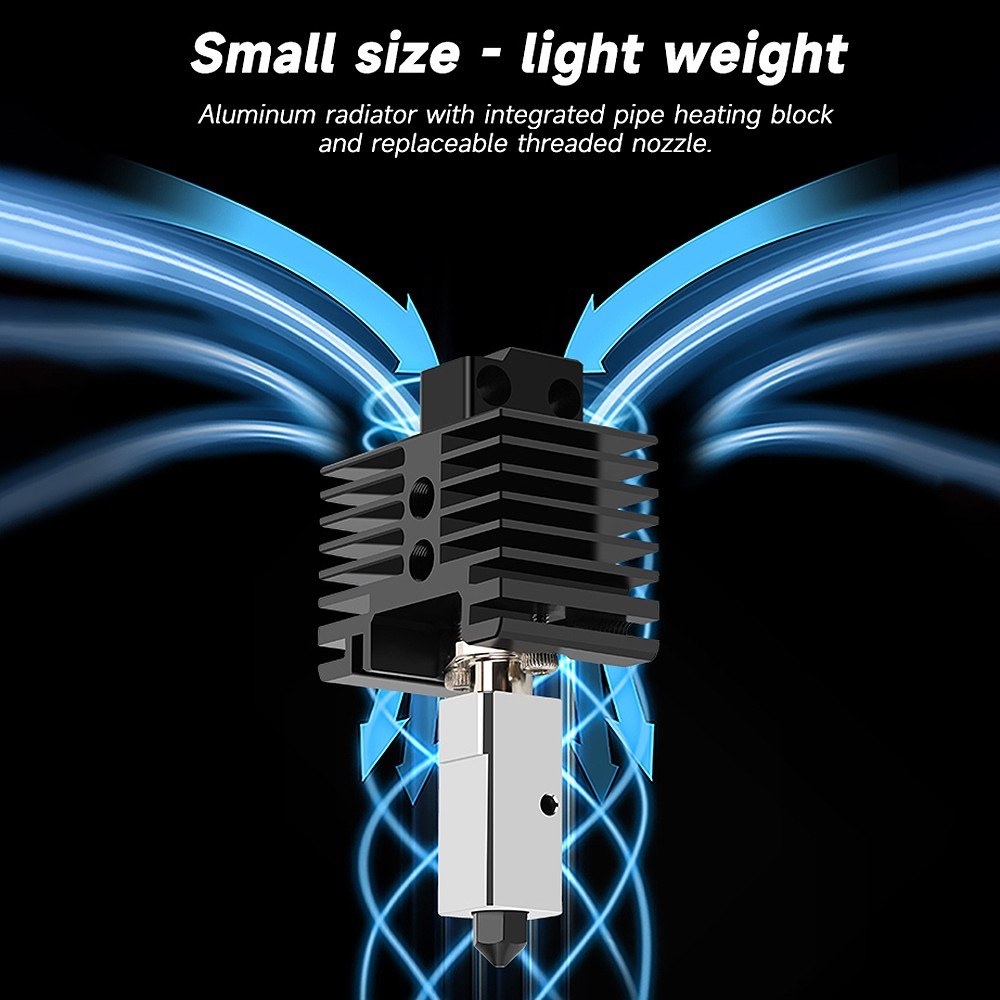 High-Temp Stabilized Extruder Hotend V2.0 for Bambu Lab X1C P1P 3D Printers