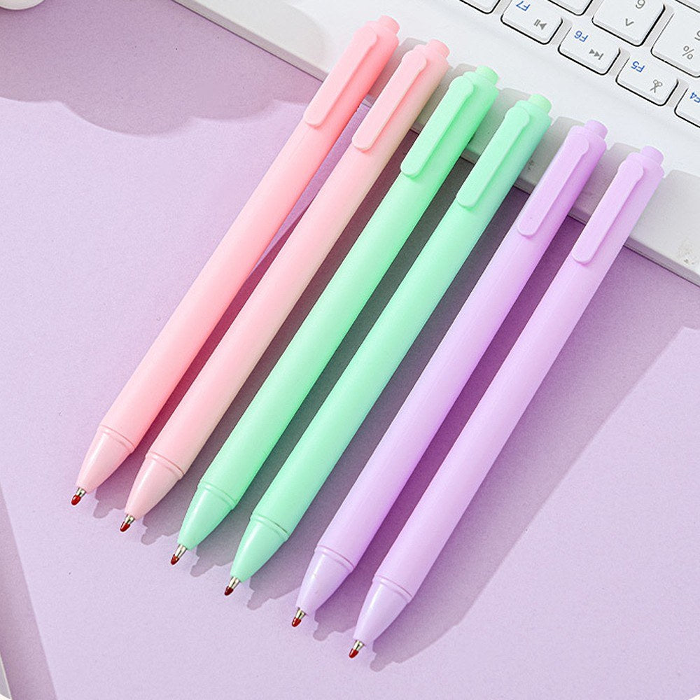 Cute Stationery Set: Basic Calculator, Long Tail Paper Clamp, Pens, Bookmark, Pushpin, Math Organizer for School, Office, Home, Classroom