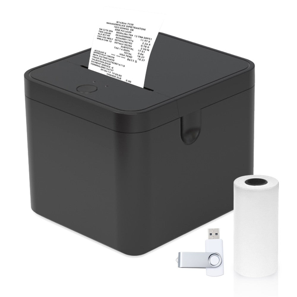 58mm POS Receipt Printer USB+Bluetooth for Shipping, Restaurant, Kitchen, Retail & Home Business