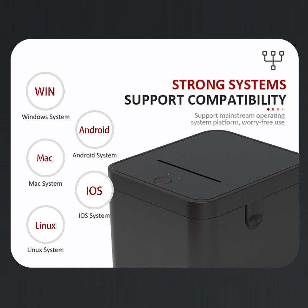 58mm POS Receipt Printer USB+Bluetooth for Shipping, Restaurant, Kitchen, Retail & Home Business